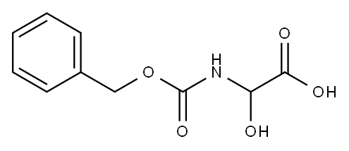 [[苄氧羰基]氨基](羟基)乙酸 结构式