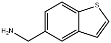 1-苯并噻吩-5-基甲基胺 结构式