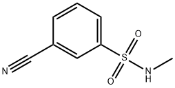 3-cyano-N-methylbenzenesulfonamide 结构式