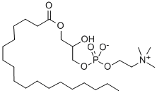 1-Stearoyllysophosphatidylcholine 结构式