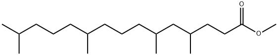 4,6,10,14-Tetramethylpentadecanoic acid methyl ester 结构式