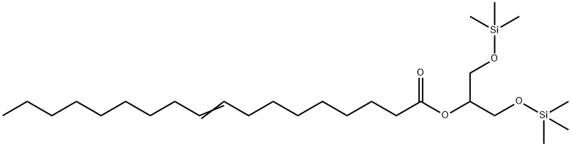 2-[(Trimethylsilyl)oxy]-1-([(trimethylsilyl)oxy]methyl)ethyl (9E)-9-oc tadecenoate 结构式