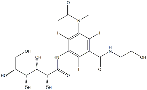 碘葡苯胺 结构式
