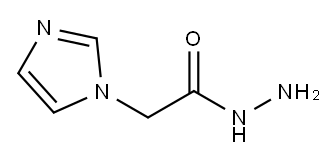 2-(1H-咪唑基-1-基)乙酰肼盐酸盐 结构式