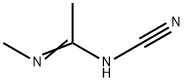 N-氰基-N'-甲基-乙亚胺基胺 结构式