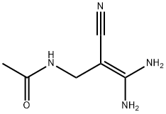 Acetamide,  N-(3,3-diamino-2-cyano-2-propen-1-yl)- 结构式