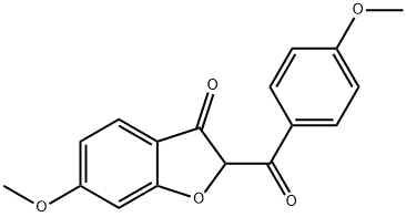 6-Methoxy-2-(4-methoxybenzoyl)-3(2H)-benzofuranone 结构式