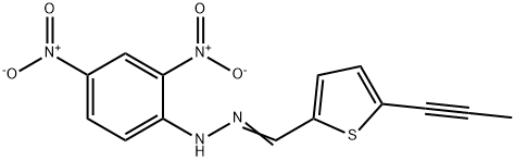 5-(1-Propynyl)-2-thiophenecarbaldehyde 2,4-dinitrophenyl hydrazone 结构式