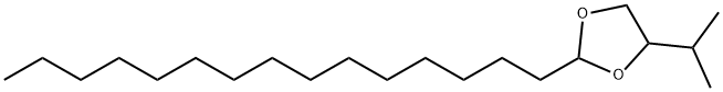 4-Isopropyl-2-pentadecyl-1,3-dioxolane 结构式