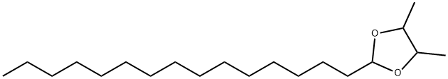 4,5-Dimethyl-2-pentadecyl-1,3-dioxolane 结构式