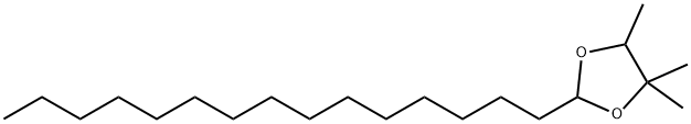 4,4,5-Trimethyl-2-pentadecyl-1,3-dioxolane 结构式