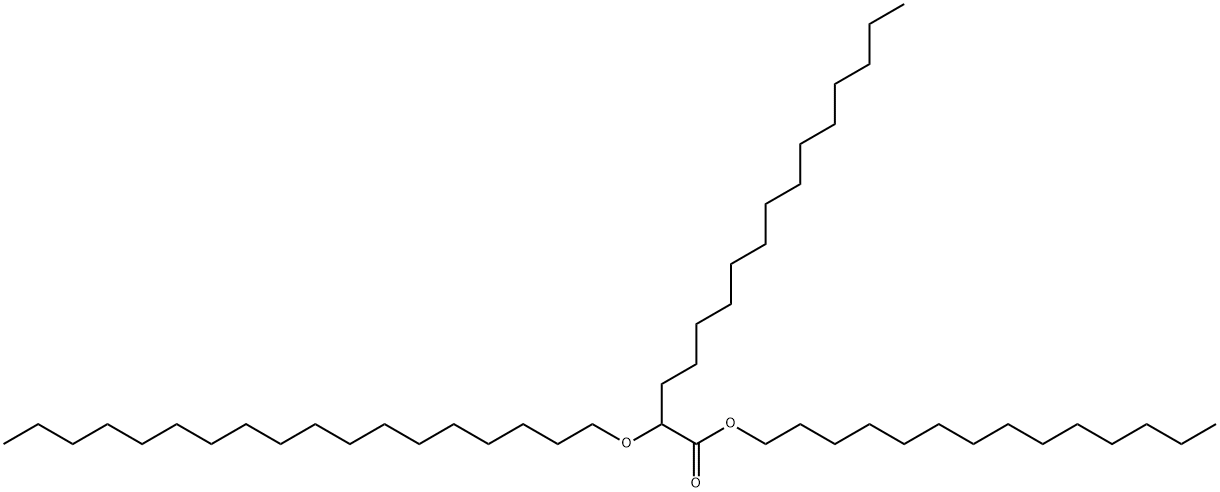 2-(Octadecyloxy)palmitic acid tetradecyl ester 结构式