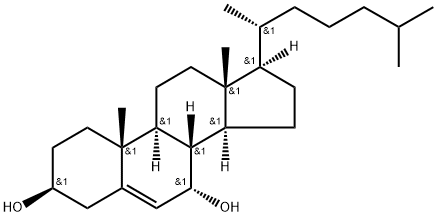 胆甾-5-烯-3,7二醇 结构式