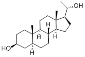 5-ALPHA-PREGNAN-3-BETA, 20-ALPHA-DIOL 结构式