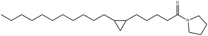 1-[5-(2-Undecylcyclopropyl)pentanoyl]pyrrolidine 结构式