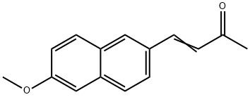 4-(6-甲氧基-2-萘基)-3-丁烯-2-酮 结构式