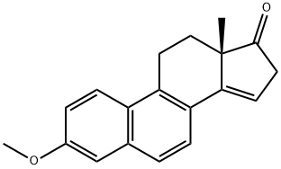 (13S)-3-Methoxy-13-methyl-11,12,13,16-tetrahydro-17H-cyclopenta[a]phenanthren-17-one 结构式