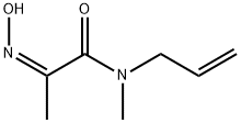 Propanamide, 2-(hydroxyimino)-N-methyl-N-2-propenyl-, (2Z)- (9CI) 结构式