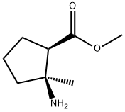 Cyclopentanecarboxylic acid, 2-amino-2-methyl-, methyl ester, (1R,2S)- (9CI) 结构式