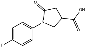 1-(4-氟-苯基)-5-氧代吡咯烷三羧酸 结构式