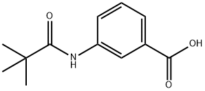 3-[(2,2-Dimethyl-1-oxopropyl)amino]benzoic acid 结构式