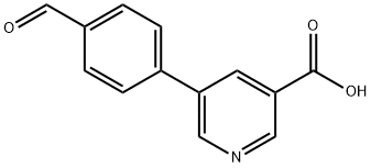5-(4-甲酰苯基)烟酸 结构式