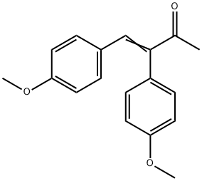 3,4-Bis(p-methoxyphenyl)-3-buten-2-one 结构式