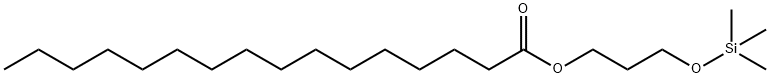 Palmitic acid 3-[(trimethylsilyl)oxy]propyl ester 结构式