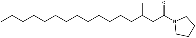 1-(3-Methylpalmitoyl)pyrrolidine 结构式