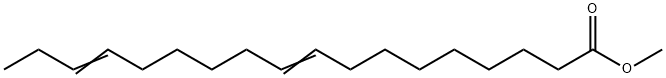 9,15-Octadecadienoic acid methyl ester 结构式