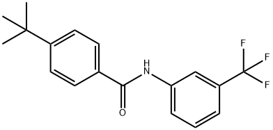 4-tert-butyl-N-[3-(trifluoromethyl)phenyl]benzamide 结构式