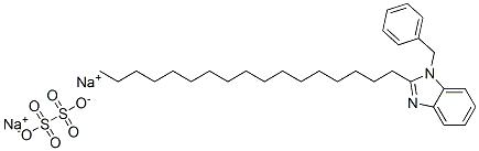 1-benzyl-2-heptadecyl-1H-benzimidazole, disulpho derivative, sodium salt 结构式