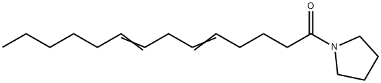 1-(1-Oxo-5,8-tetradecadienyl)pyrrolidine 结构式