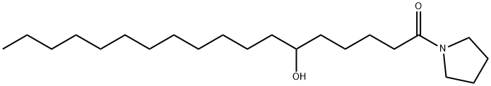 1-(6-Hydroxystearoyl)pyrrolidine 结构式