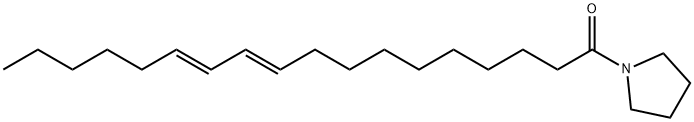 Pyrrolidine, 1-(1-oxo-10,12-octadecadienyl)-, (E,E)- 结构式