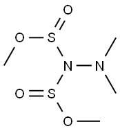 2,2-Dimethyl-1,1-hydrazinedisulfinic acid dimethyl ester 结构式