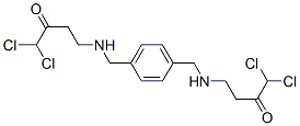 4,4'-[1,4-Phenylenebis(methyleneimino)]bis(1,1-dichloro-2-butanone) 结构式