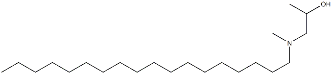 1-(甲基十八烷基氨基)丙-2-醇 结构式