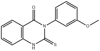 3-(3-METHOXYPHENYL)-2-THIOXO-2,3-DIHYDRO-4(1H)-QUINAZOLINONE 结构式
