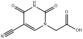 2-[5-氰基-2,4-二氧-3,4-二氢-1(2H)-嘧啶基]乙酸 结构式