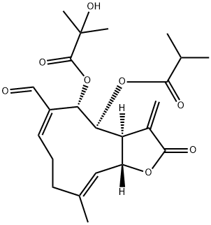刺苞菊醛 结构式