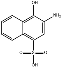4-氨基-3-羟基-1-萘磺酸 结构式