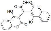 4-HYDROXY-ALPHA-(4-HYDROXY-2-OXO-2H-1-BENZOPYRAN-3-YL)-2-OXO-2H-1-BENZOPYRAN-3-ACETIC ACID 结构式