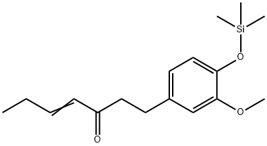 1-[3-Methoxy-4-[(trimethylsilyl)oxy]phenyl]-4-hepten-3-one 结构式