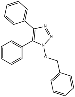 4,5-Diphenyl-1-(phenylmethoxy)-1H-1,2,3-triazole 结构式