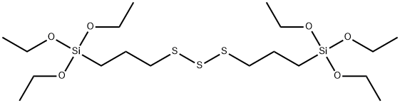 4,4,14,14-tetraethoxy-3,15-dioxa-8,9,10-trithia-4,14-disilaheptadecane 结构式