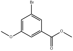 3-溴-5-甲氧基-苯甲酸乙酯 结构式