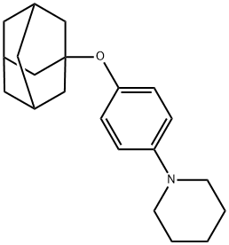 1-[p-(1-Adamantyloxy)phenyl]piperidine 结构式