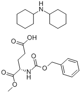 二环己胺(S)-4-((((苄氧基)羰基)氨基)-5-甲氧基-5-氧戊酸 结构式