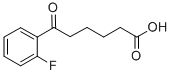 6-(2-FLUOROPHENYL)-6-OXOHEXANOIC ACID 结构式